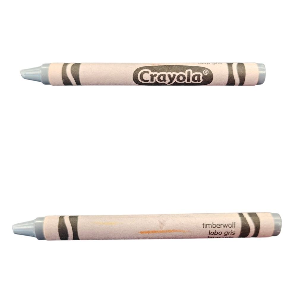 Timberwolf Crayola Crayon - used retired discontinued